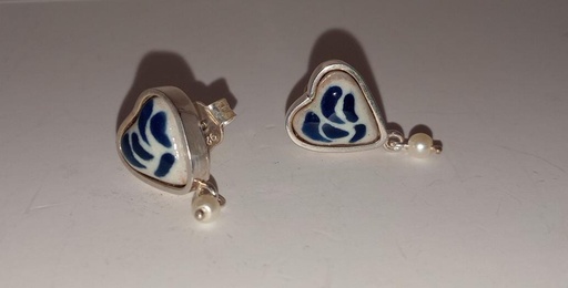 [ZTRI21] BROQUEL CORAZON TALAVERA PERLA MINI